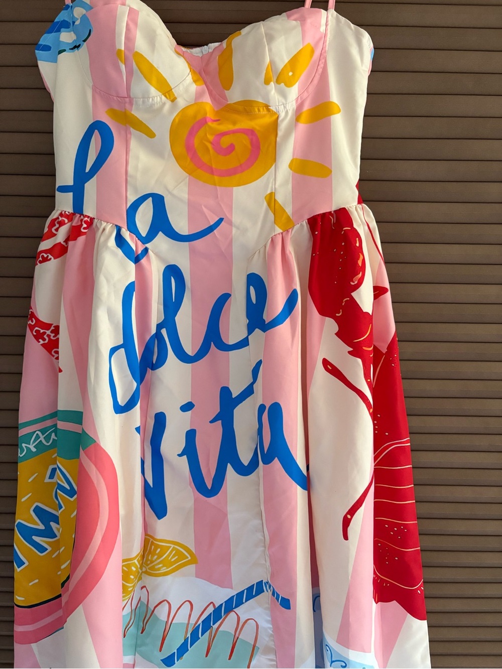 La Dolce Vita Pink Stripe Print Maxi Dress - Picture 3 of 6